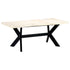 Rustika Rowe -  Dining Table White 180x90x75 cm Solid Mango Wood
